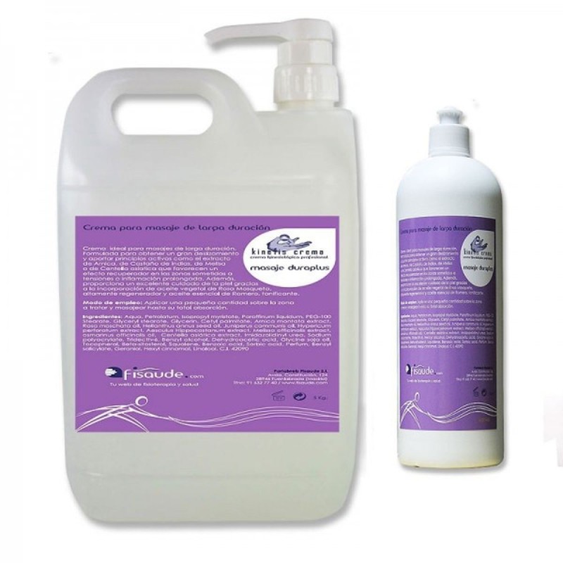 Crema de masaje neutra en varios formatos