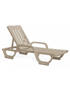Tumbona apilable piscina polipropileno Malibú de Joluce stz1040002-Tumbonas de piscina y playa para hoteles