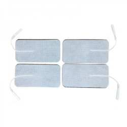 Electrodos adhesivos rectangulares con cable de 5x10cm (unitario) fco4001043