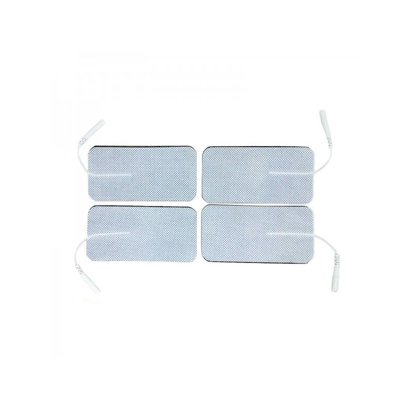 Electrodos adhesivos rectangulares con cable de 5x10cm (unitario) fco4001043