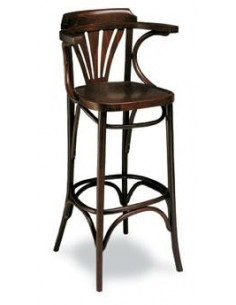 Taburetes de Bar-Taburete bar de madera MRM23 nogal sta1092004