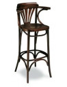 Taburetes de Bar-Taburete bar de madera MRM23 nogal sta1092004